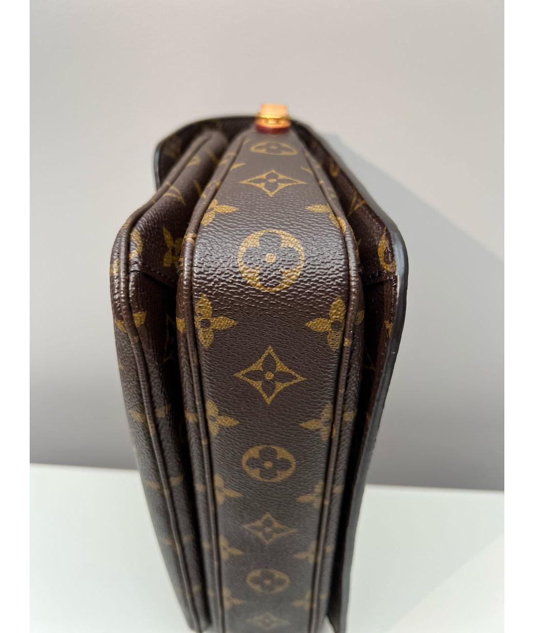 LOUIS VUITTON Коричневая сумка с короткими ручками, фото 6