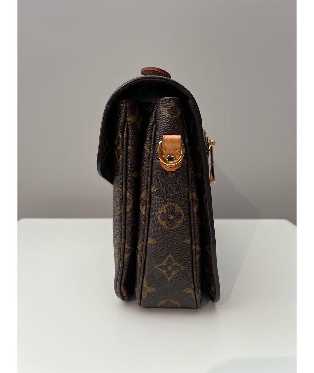 LOUIS VUITTON Коричневая сумка с короткими ручками, фото 3