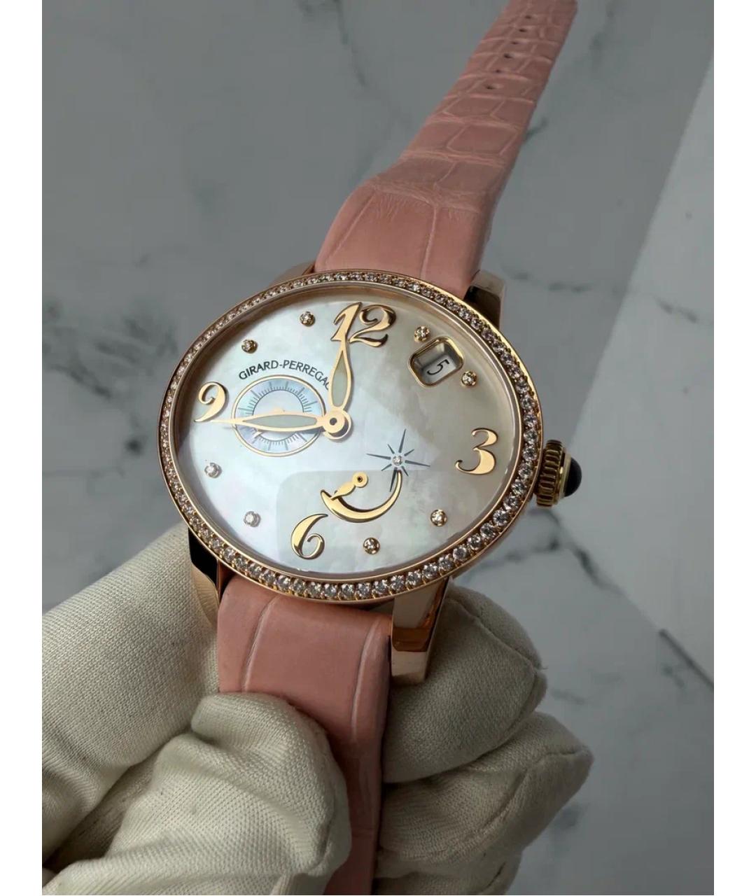 GIRARD PERREGAUX Бежевые часы из розового золота, фото 6