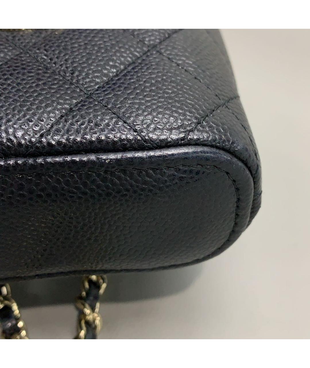 CHANEL Черная кожаная сумка через плечо, фото 6