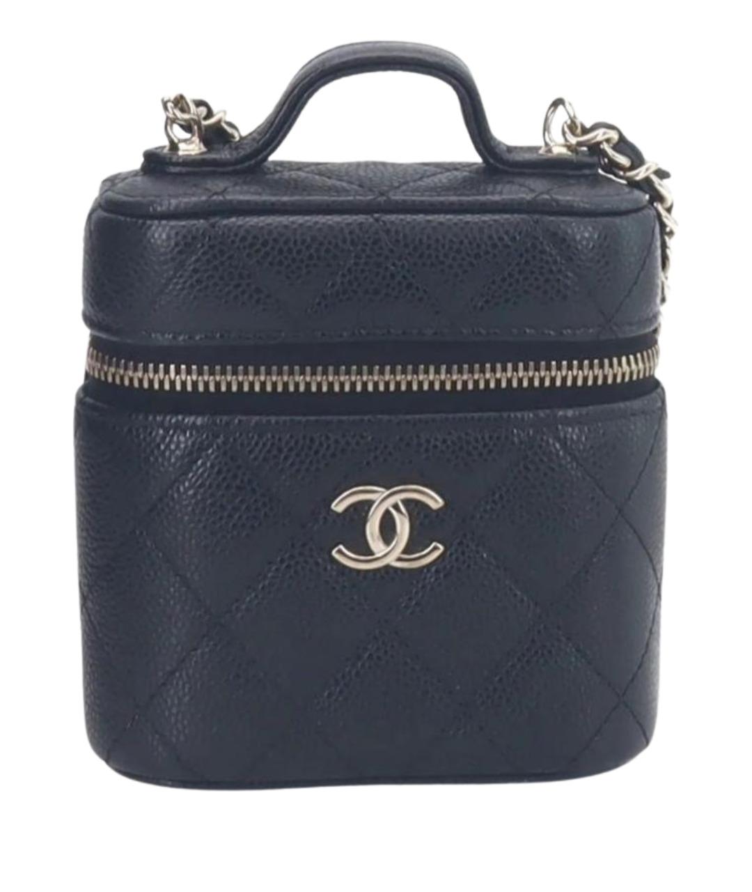 CHANEL Черная кожаная сумка через плечо, фото 1