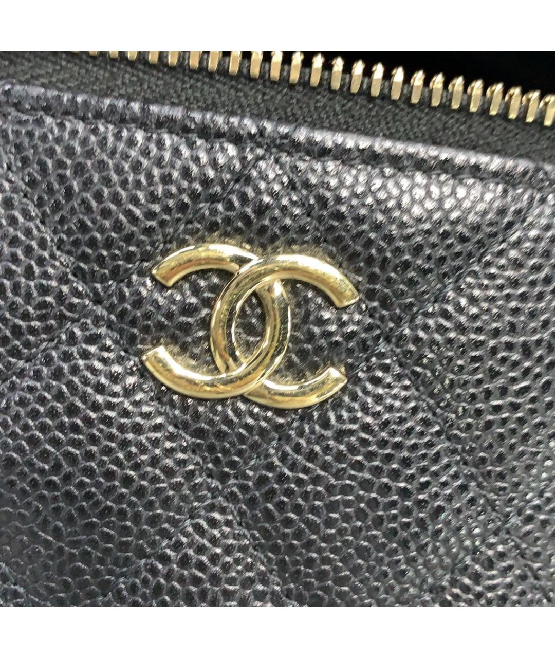 CHANEL Черная кожаная сумка через плечо, фото 8