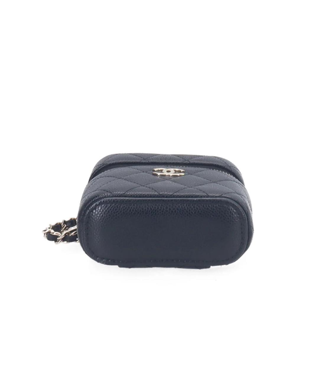 CHANEL Черная кожаная сумка через плечо, фото 4