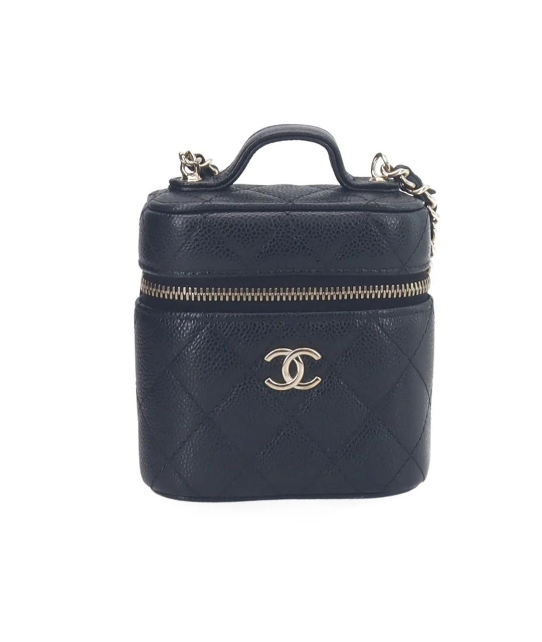 CHANEL Черная кожаная сумка через плечо, фото 9