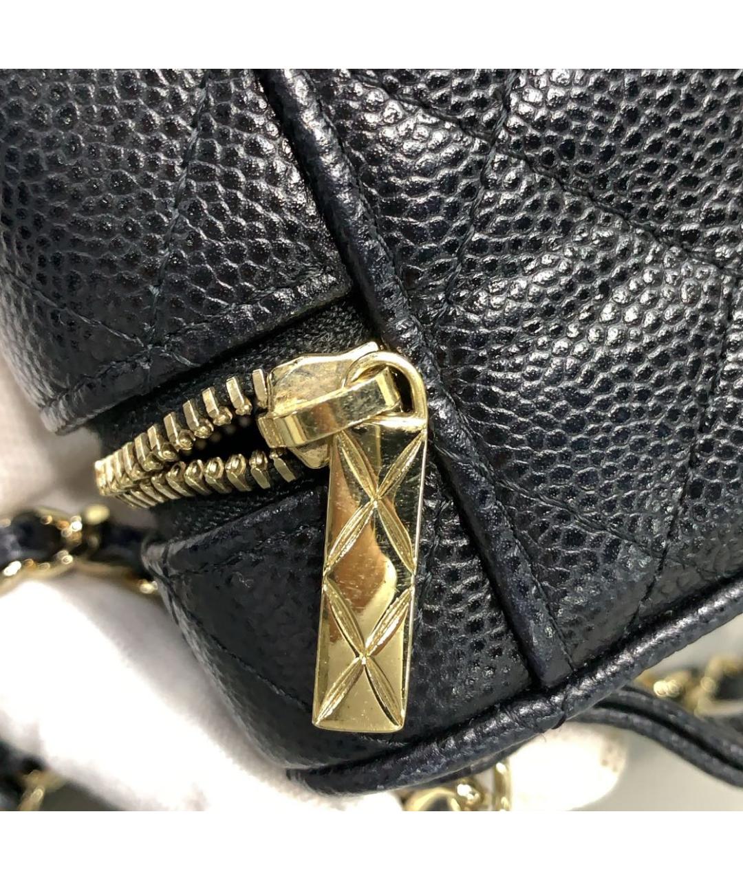 CHANEL Черная кожаная сумка через плечо, фото 7