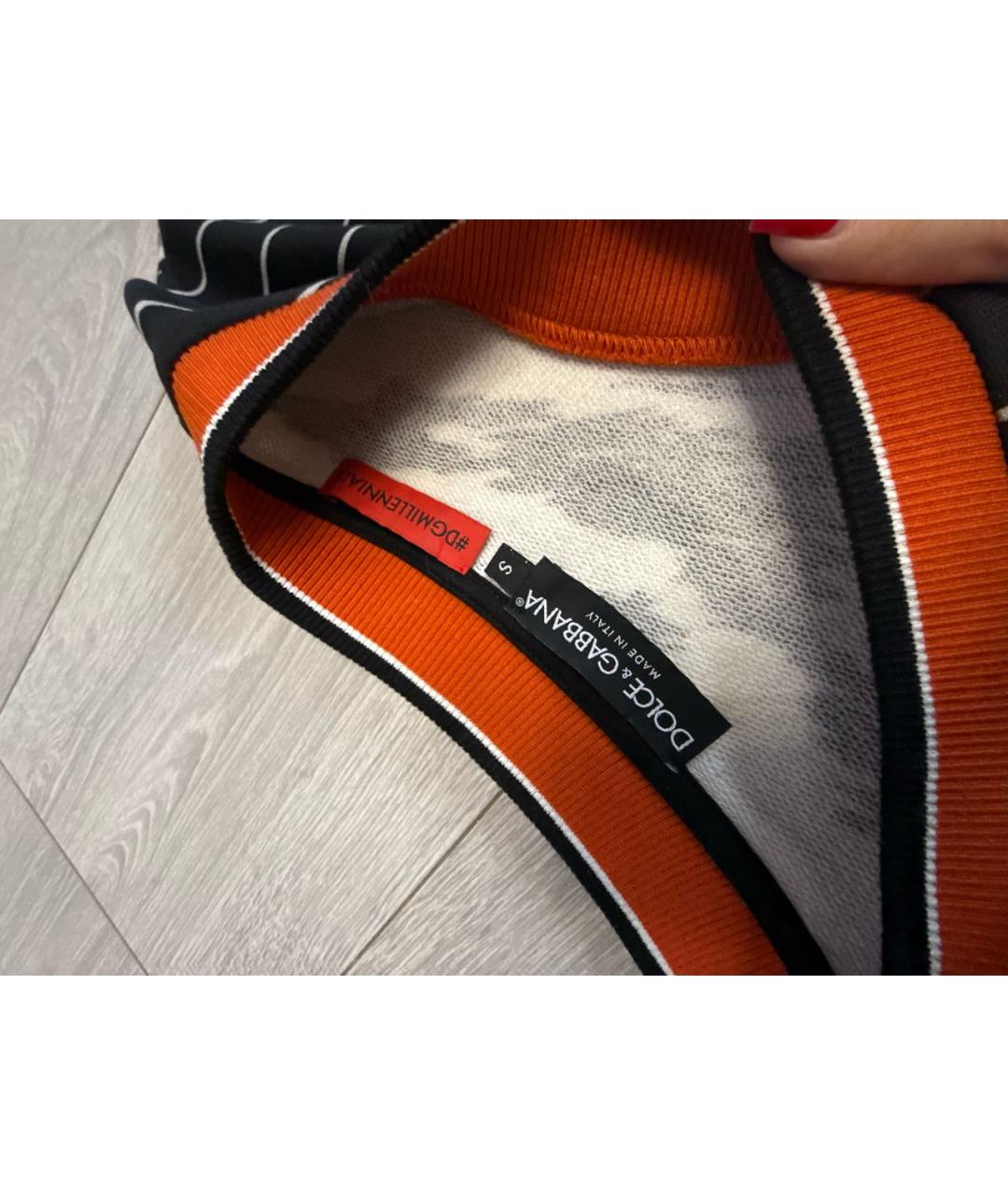 DOLCE&GABBANA Черный хлопковый спортивный костюм, фото 7