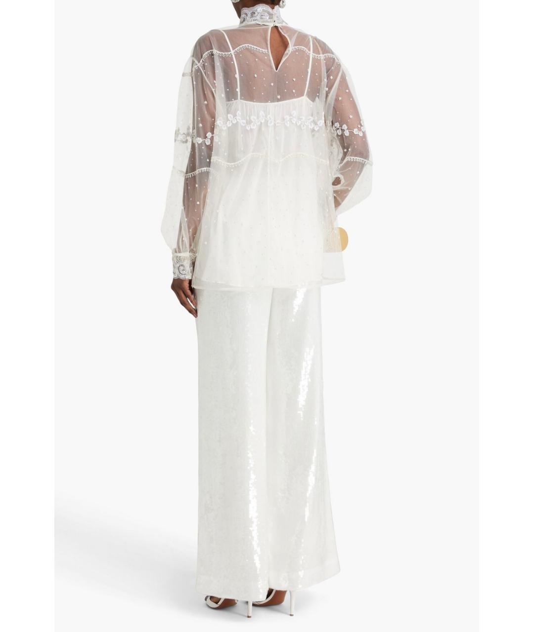 VALENTINO Бежевая полиамидовая блузы, фото 3