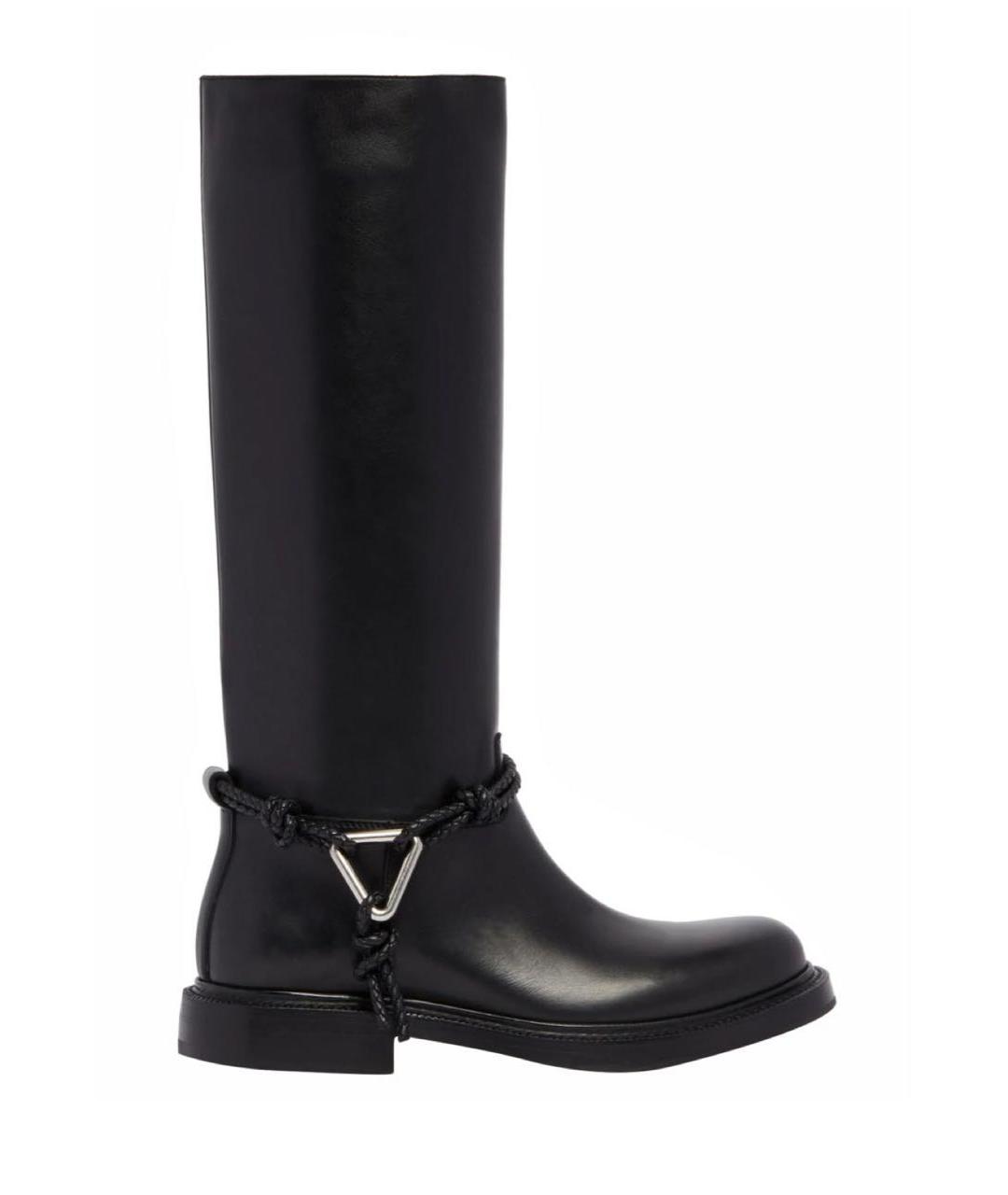 BOTTEGA VENETA Черные кожаные сапоги, фото 1