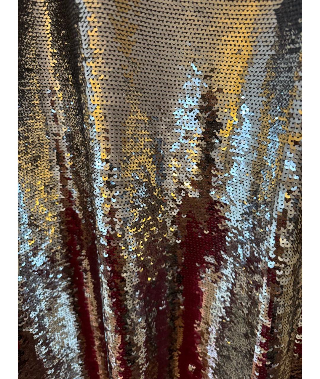 MICHAEL KORS Серебряное полиэстеровое вечернее платье, фото 4