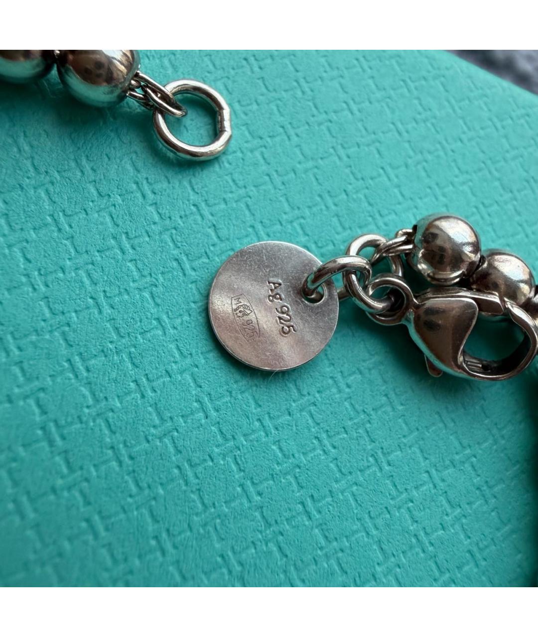 TIFFANY&CO Розовый серебряный браслет, фото 6