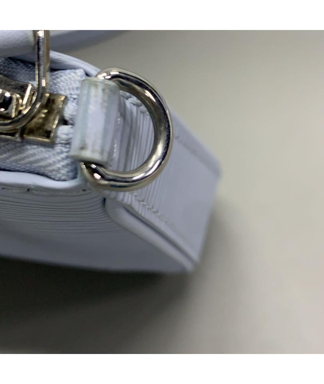 LOUIS VUITTON Голубая кожаная сумка через плечо, фото 7