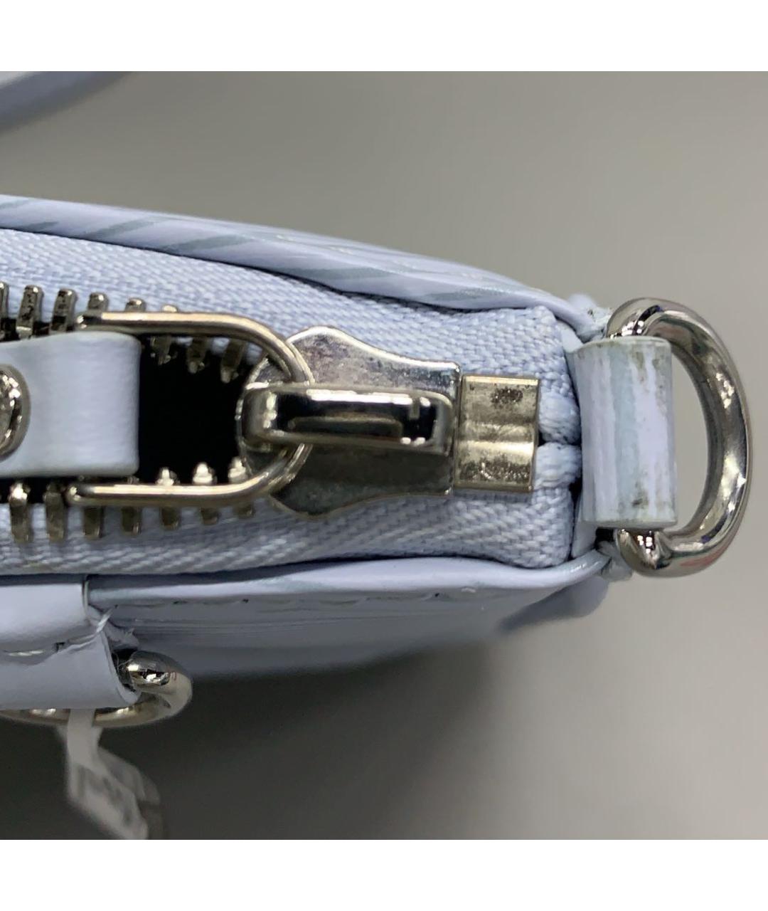 LOUIS VUITTON Голубая кожаная сумка через плечо, фото 8