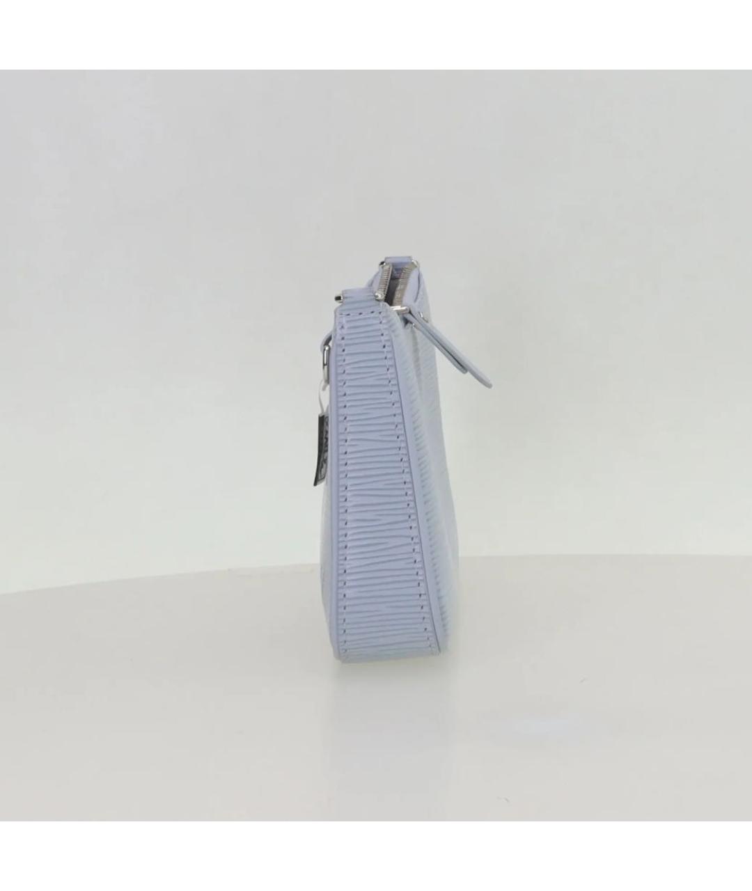 LOUIS VUITTON Голубая кожаная сумка через плечо, фото 2