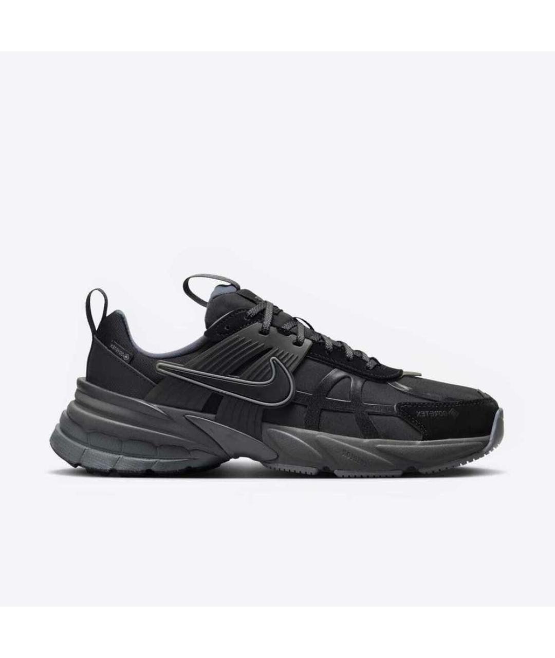 NIKE Черные текстильные низкие кроссовки / кеды, фото 6