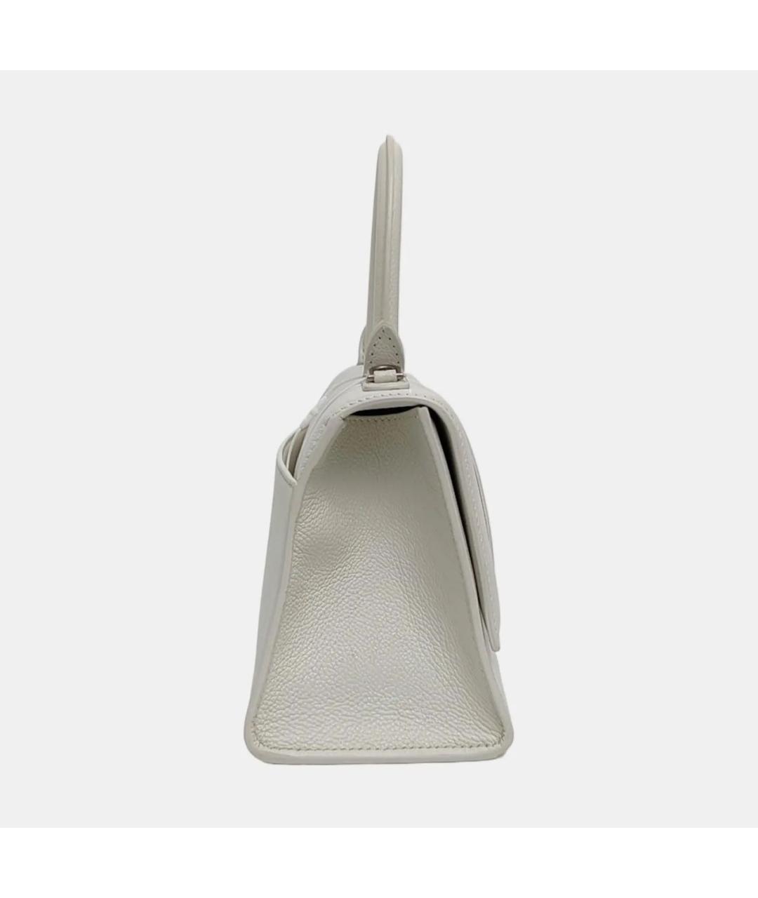 BALENCIAGA Белая кожаная сумка через плечо, фото 2