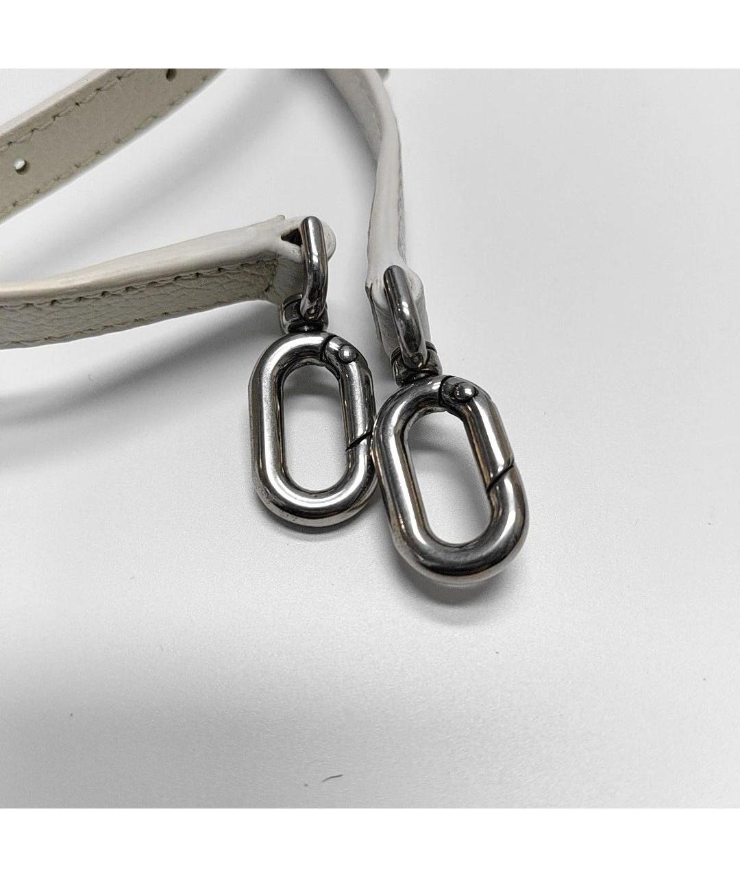 BALENCIAGA Белая кожаная сумка через плечо, фото 8