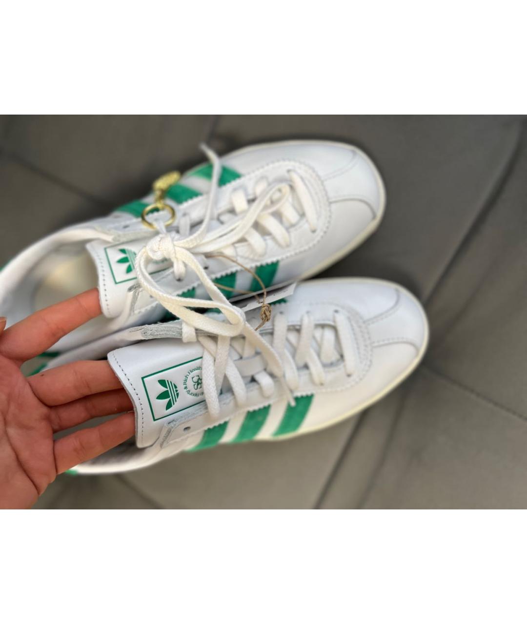 SPORTY AND RICH Белые кожаные кеды, фото 8