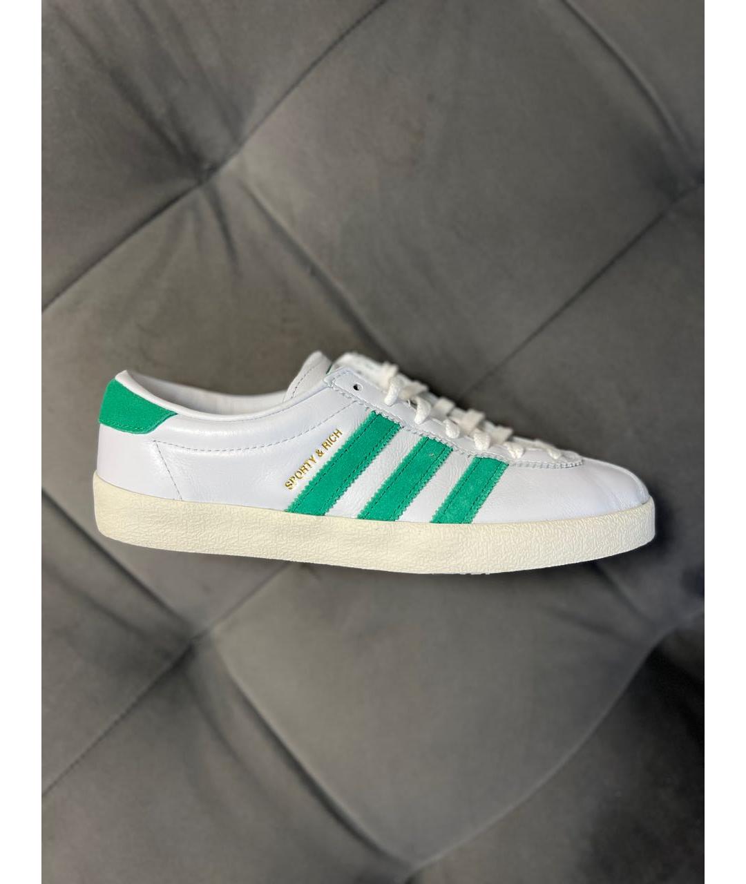 SPORTY AND RICH Белые кожаные кеды, фото 9