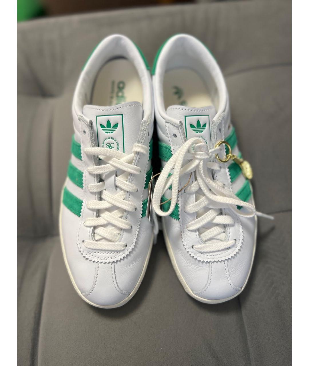 SPORTY AND RICH Белые кожаные кеды, фото 2