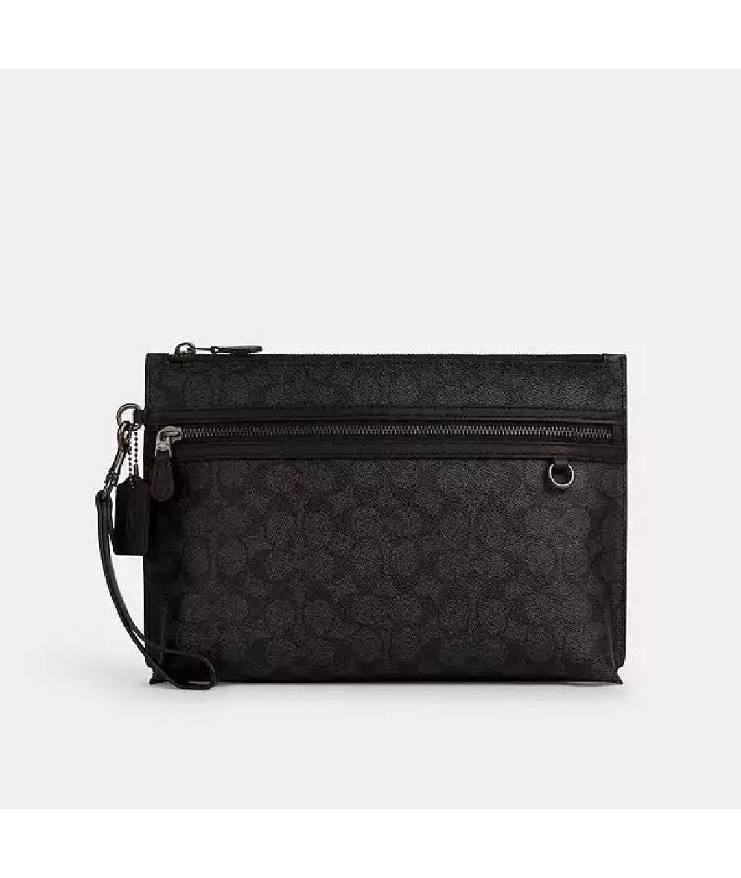 COACH Черная кожаная папка для документов, фото 7