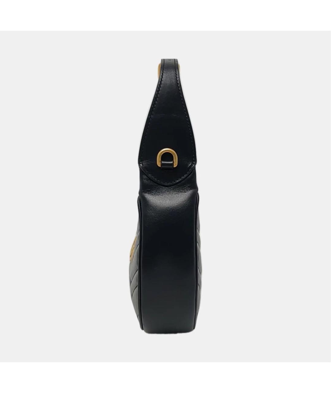 GUCCI Черная кожаная сумка через плечо, фото 2