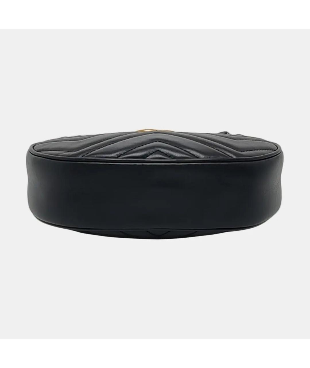 GUCCI Черная кожаная сумка через плечо, фото 5