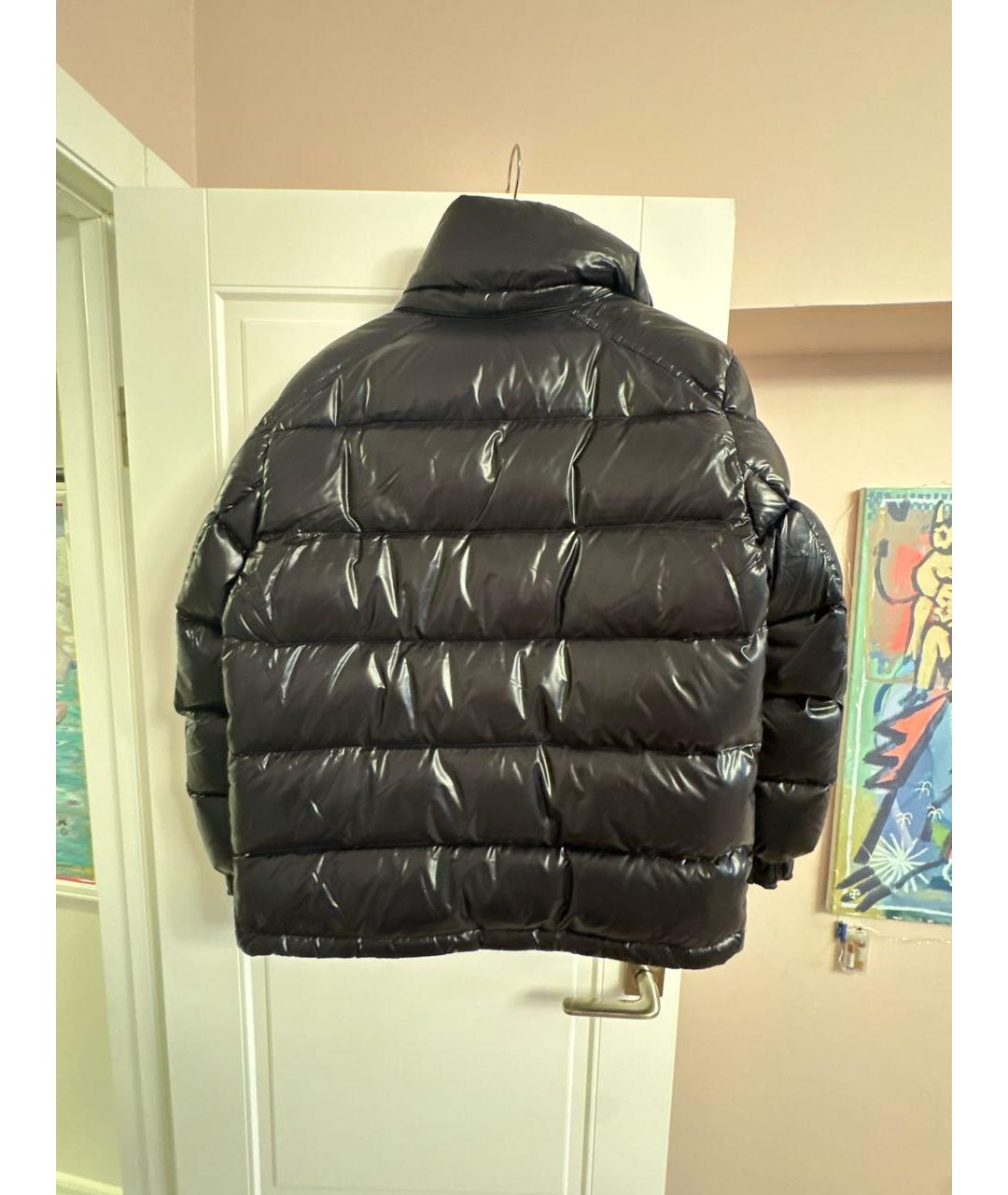 MONCLER Черный полиамидовый пуховик, фото 2