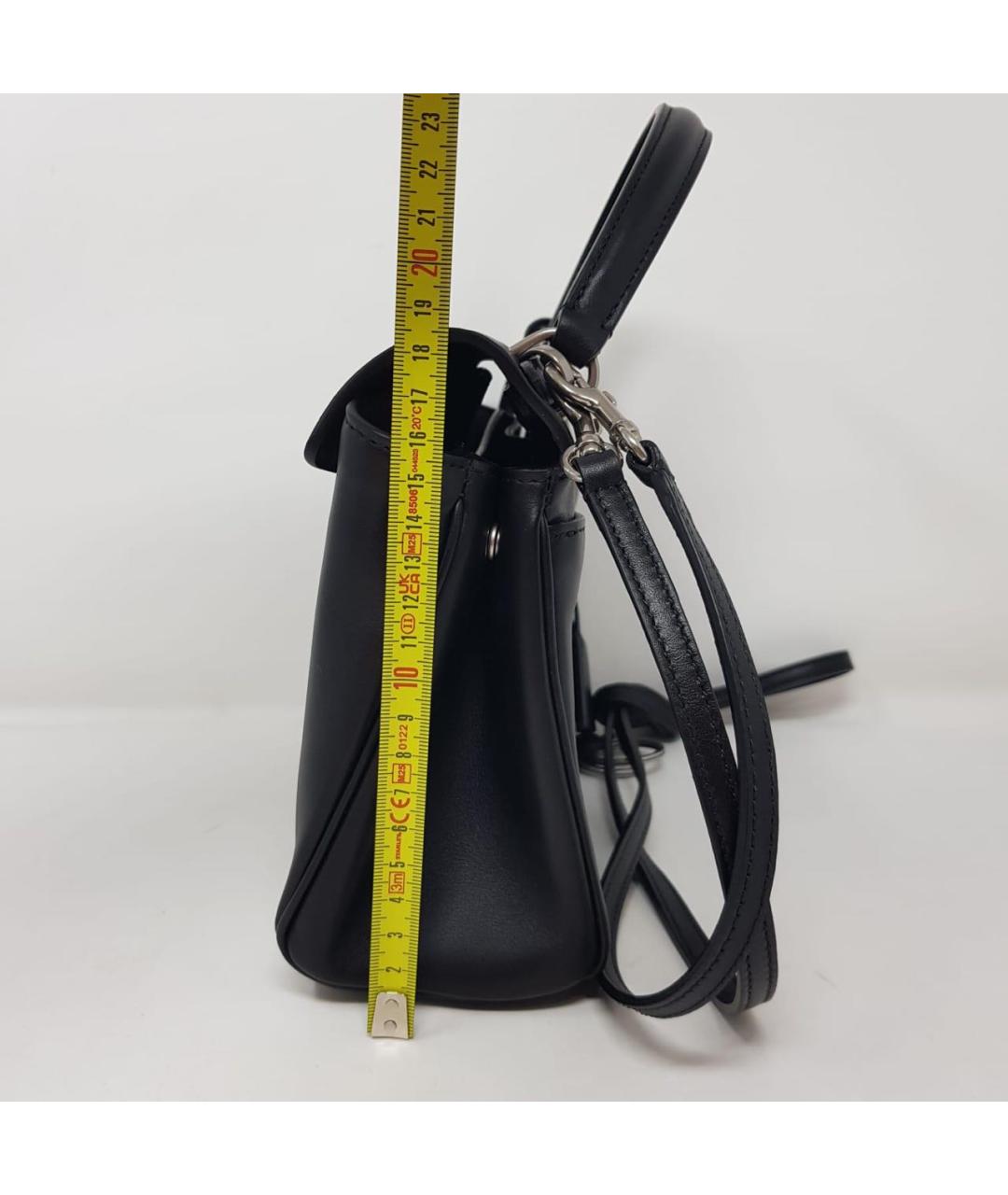 BALENCIAGA Черная кожаная сумка с короткими ручками, фото 8