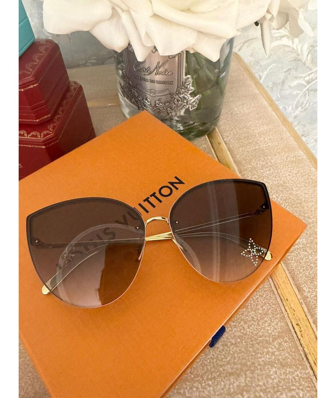 LOUIS VUITTON Мульти металлические солнцезащитные очки, фото 9