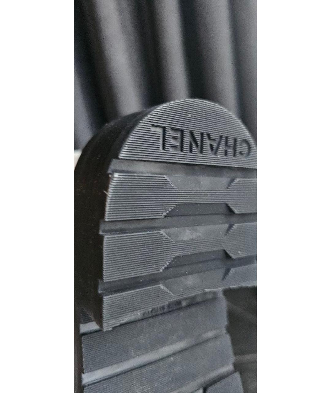 CHANEL Белые кожаные ботинки, фото 7