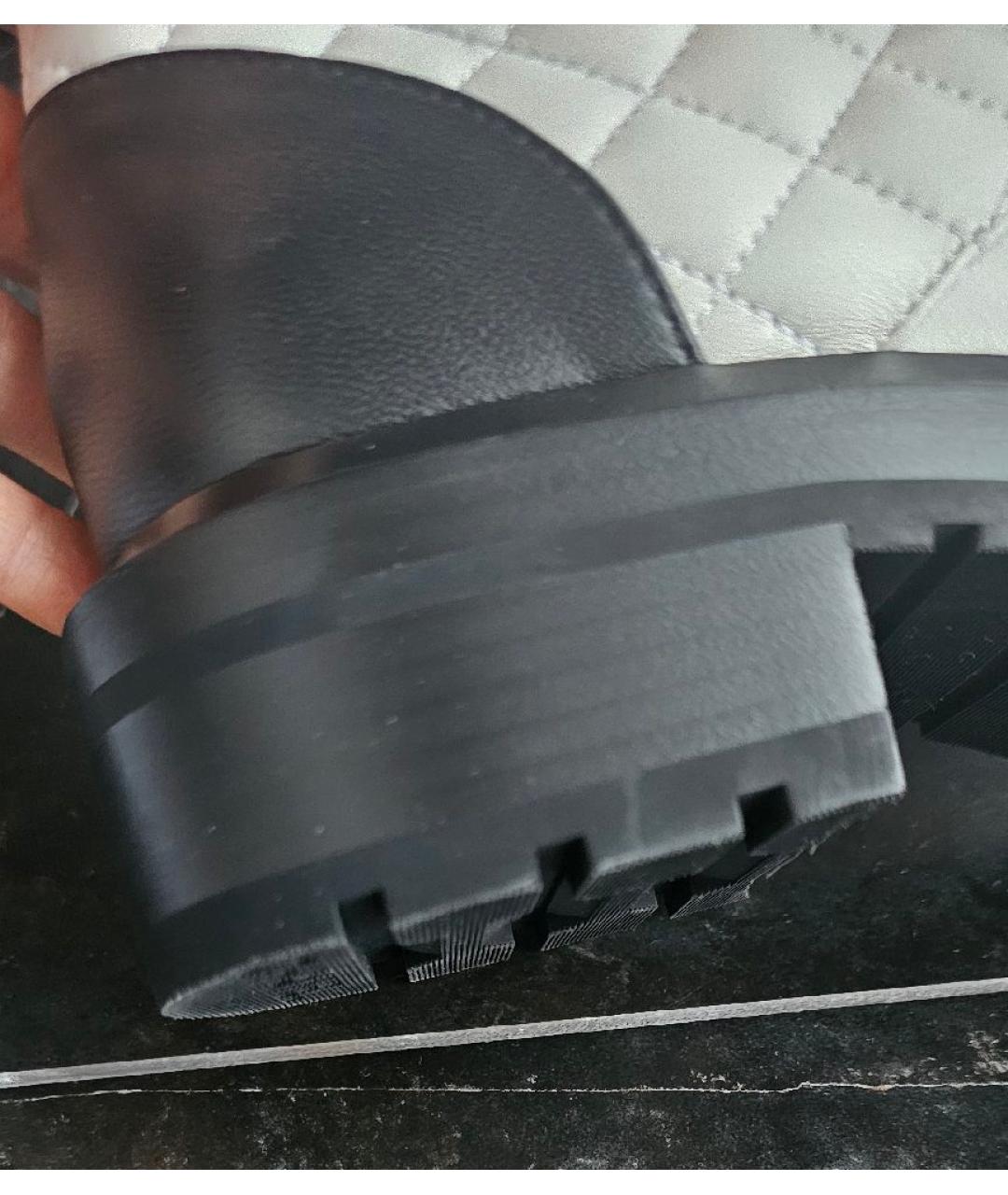 CHANEL Белые кожаные ботинки, фото 9