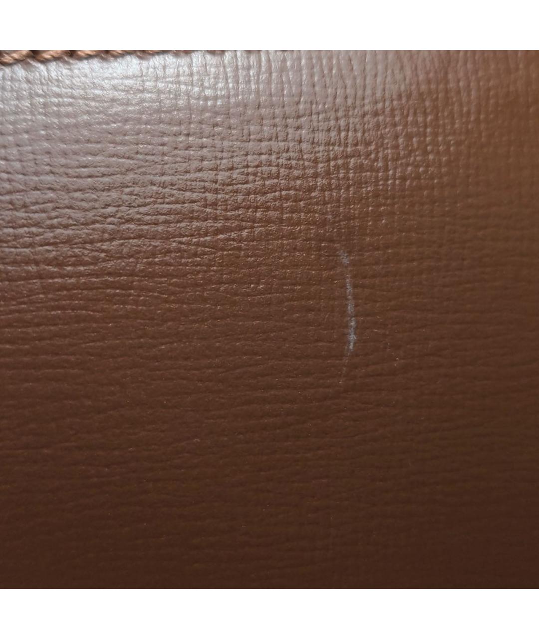 GUCCI Коричневая кожаная сумка с короткими ручками, фото 8
