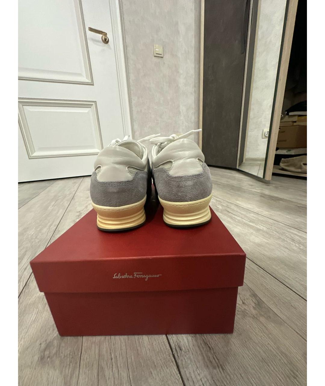 FERRAGAMO Мульти кожаные низкие кроссовки / кеды, фото 4