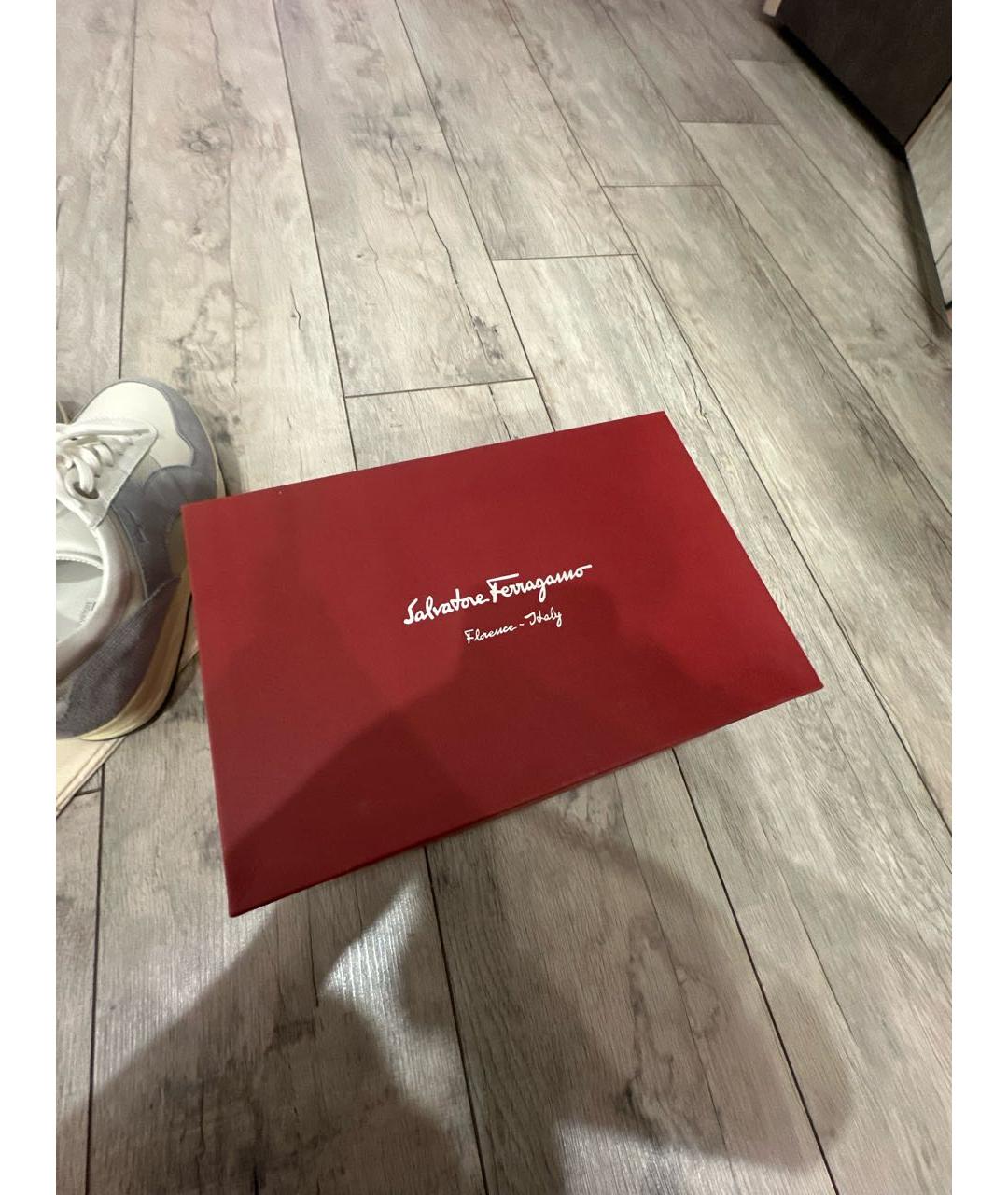 FERRAGAMO Мульти кожаные низкие кроссовки / кеды, фото 6