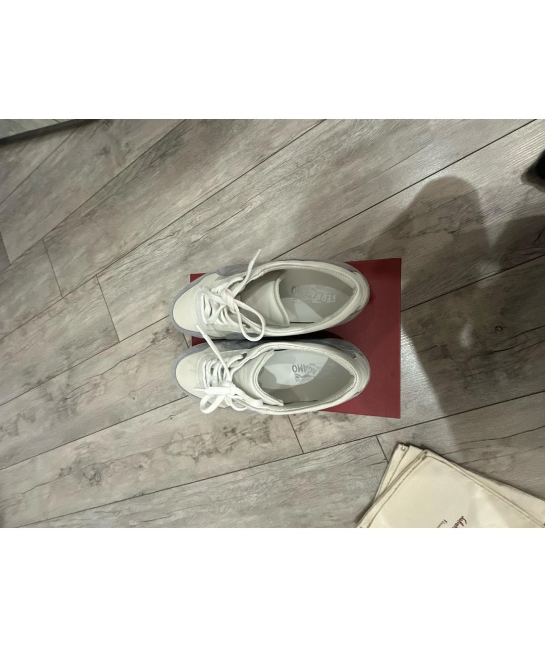 FERRAGAMO Мульти кожаные низкие кроссовки / кеды, фото 3