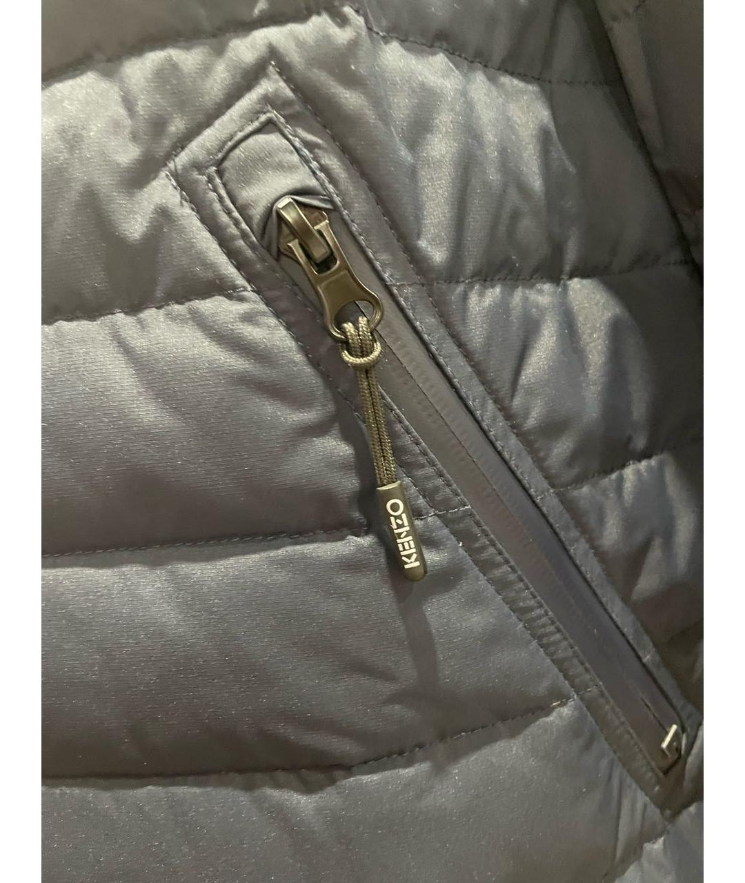 KENZO Темно-синяя полиэстеровая куртка, фото 3