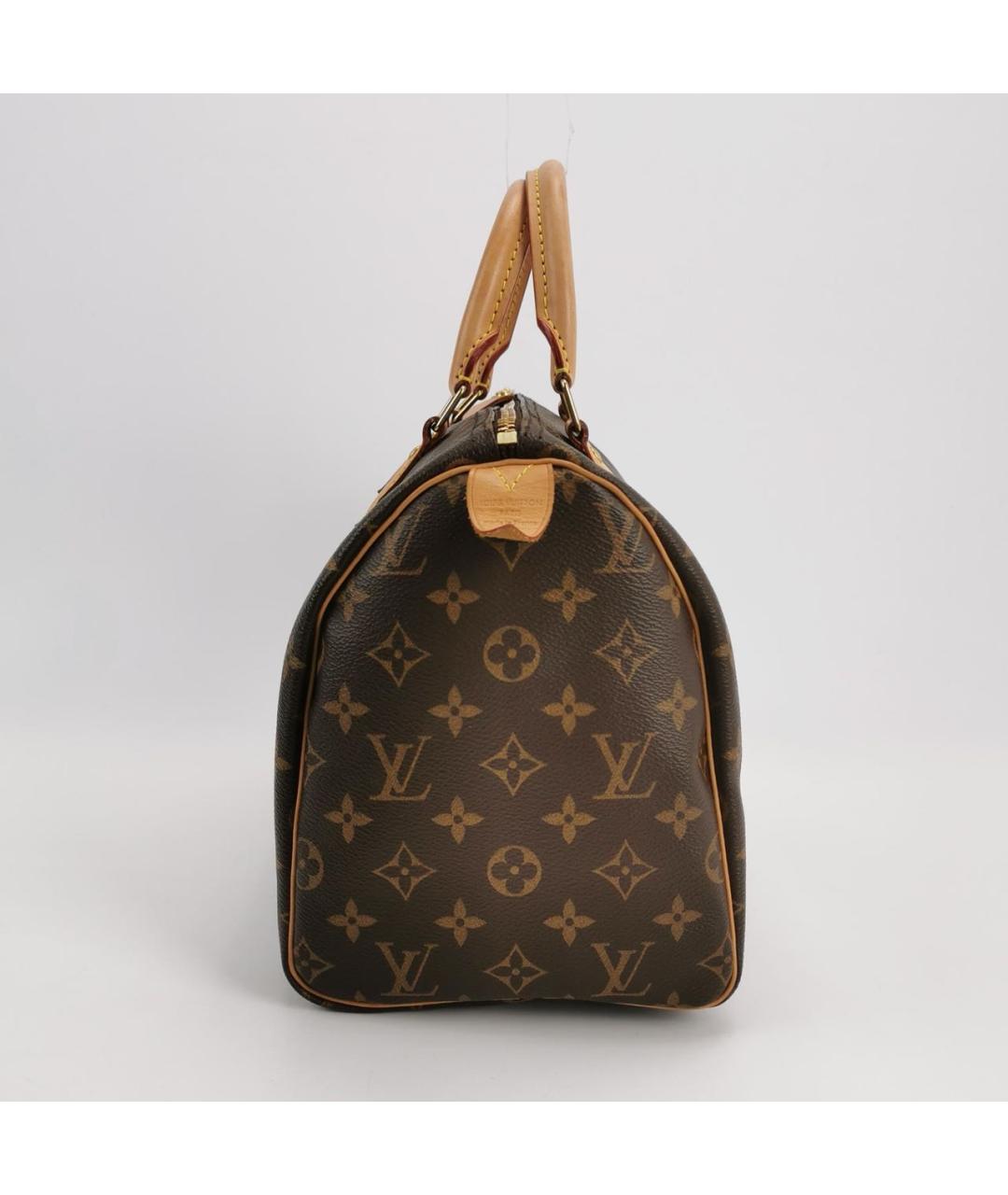 LOUIS VUITTON Коричневая сумка с короткими ручками, фото 3