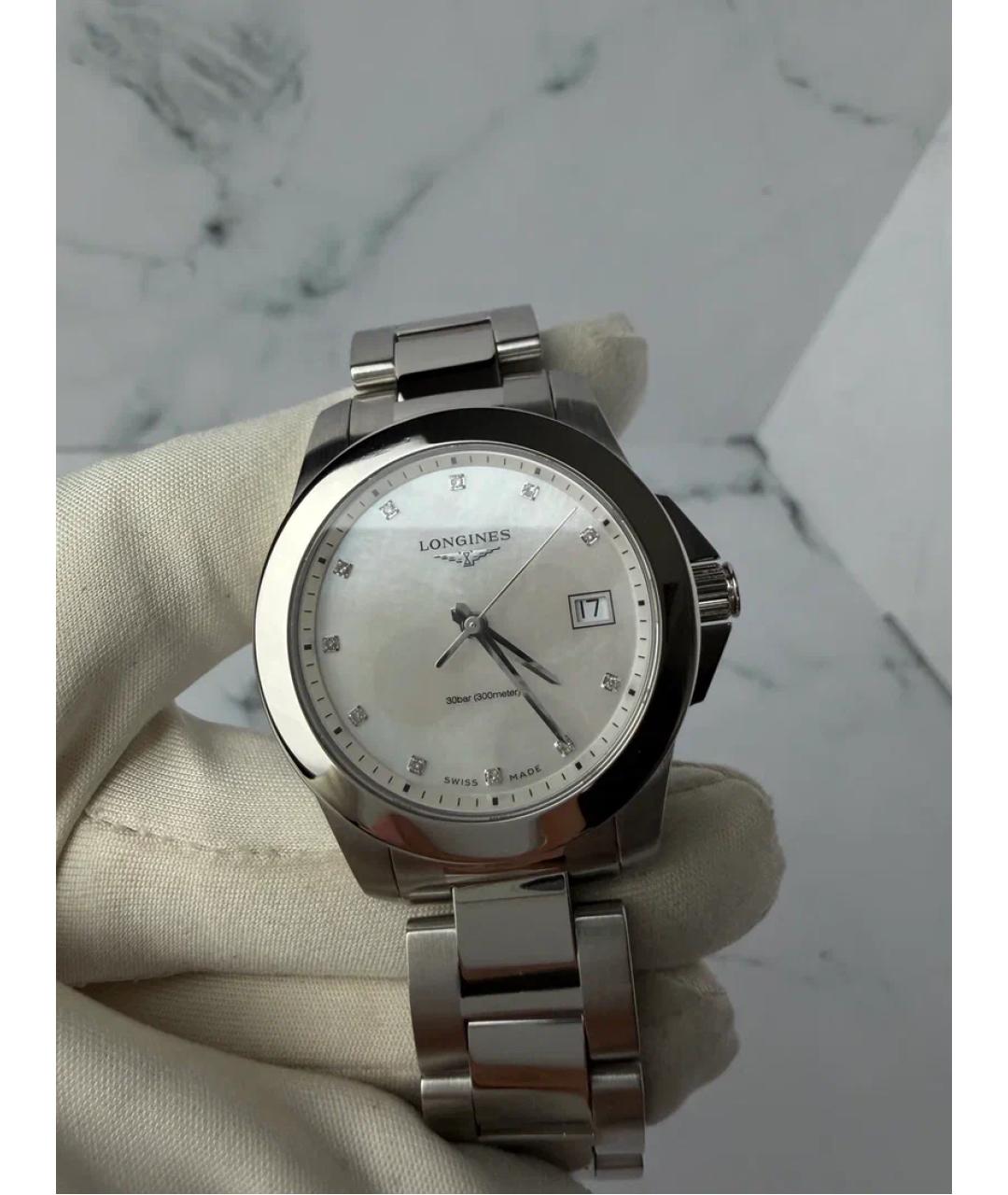 LONGINES Серебряные металлические часы, фото 2