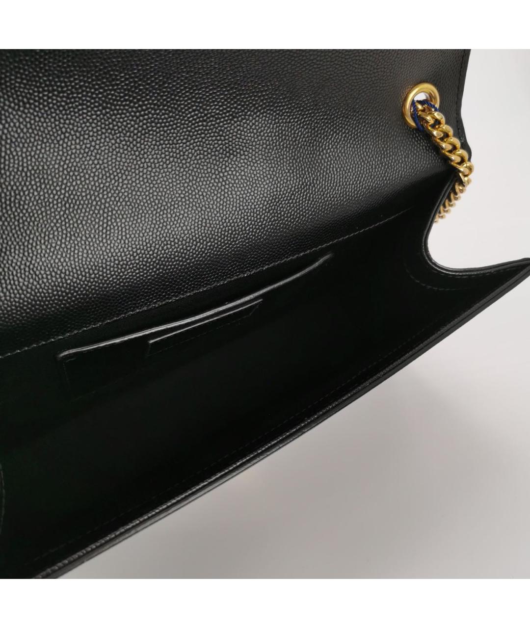 SAINT LAURENT Черная кожаная сумка через плечо, фото 6