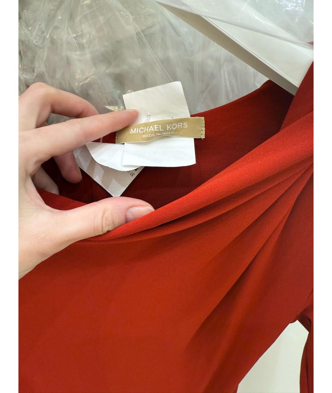 MICHAEL KORS Красное коктейльное платье, фото 3