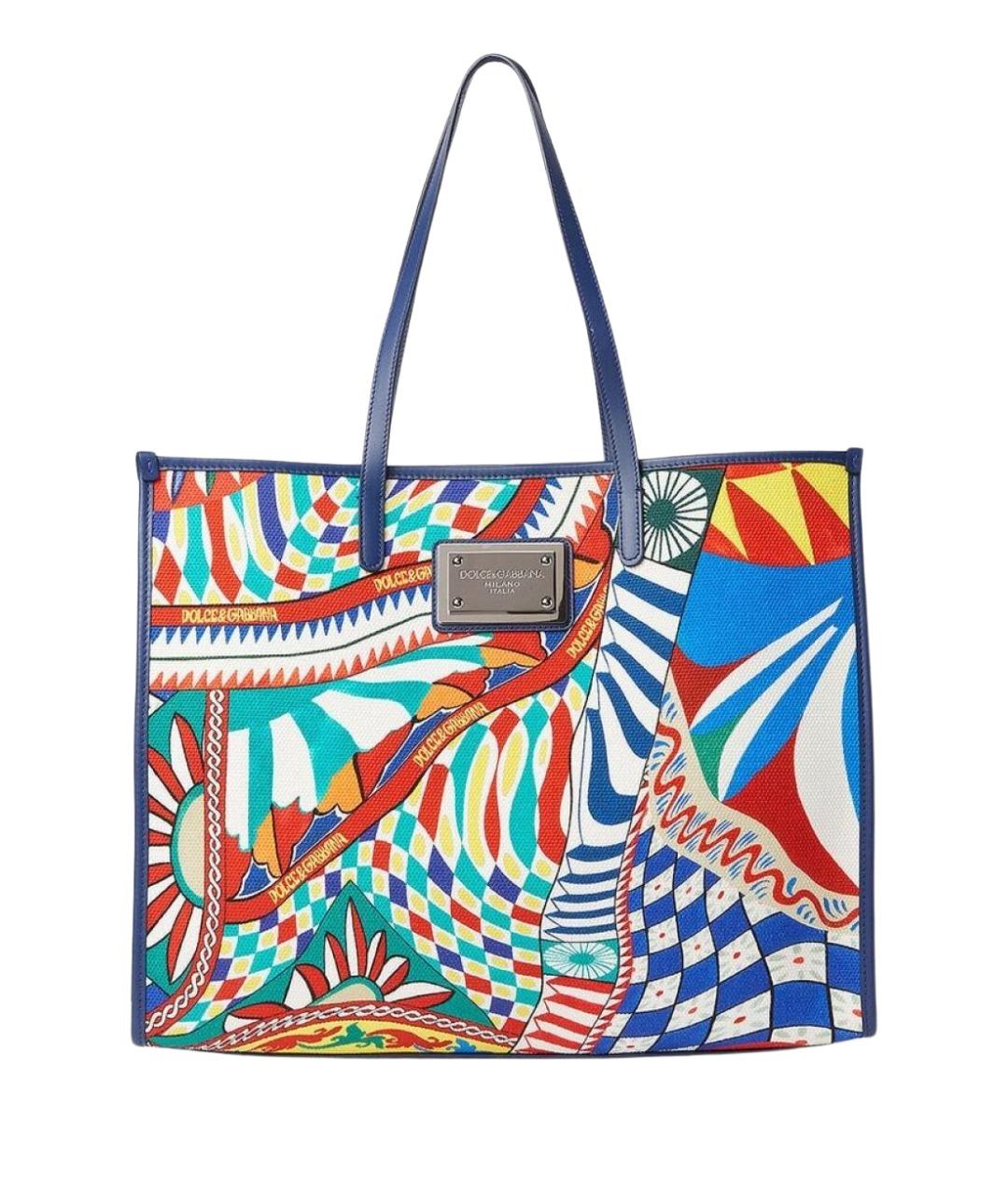 DOLCE&GABBANA Мульти хлопковая сумка тоут, фото 1