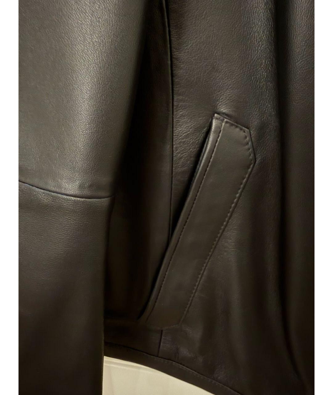 HUGO BOSS Черная кожаная куртка, фото 5