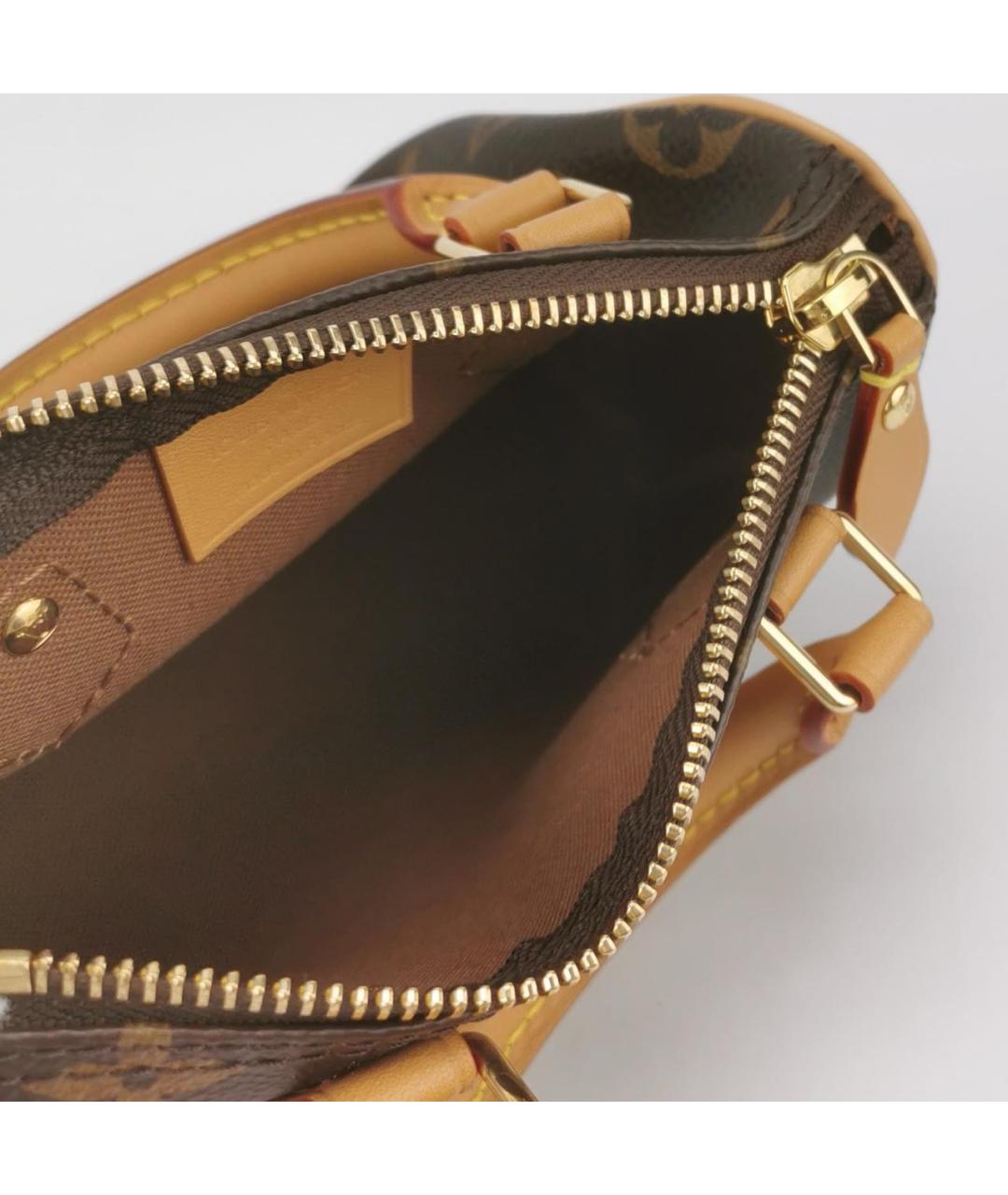 LOUIS VUITTON Коричневая сумка с короткими ручками, фото 5