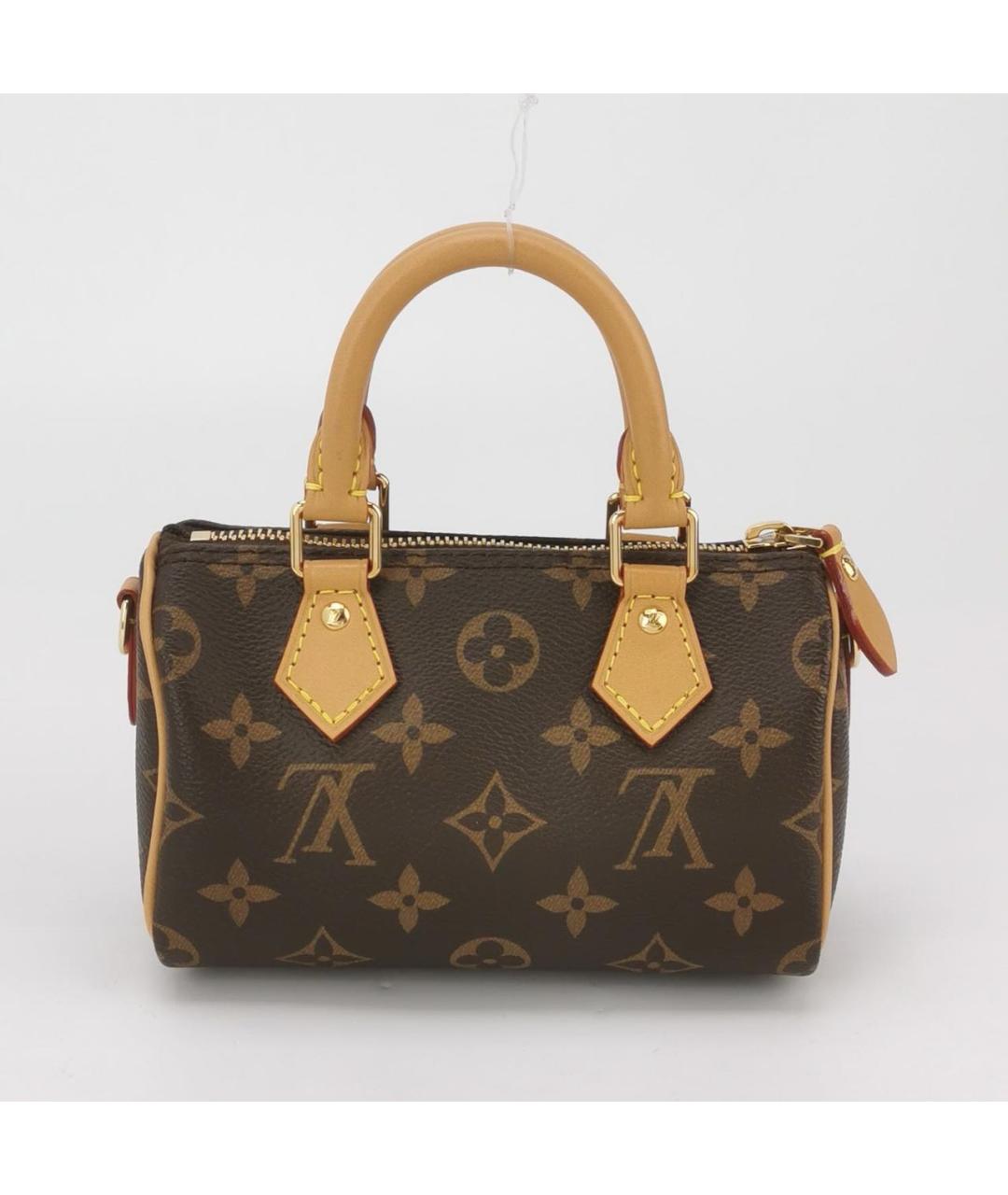 LOUIS VUITTON Коричневая сумка с короткими ручками, фото 4