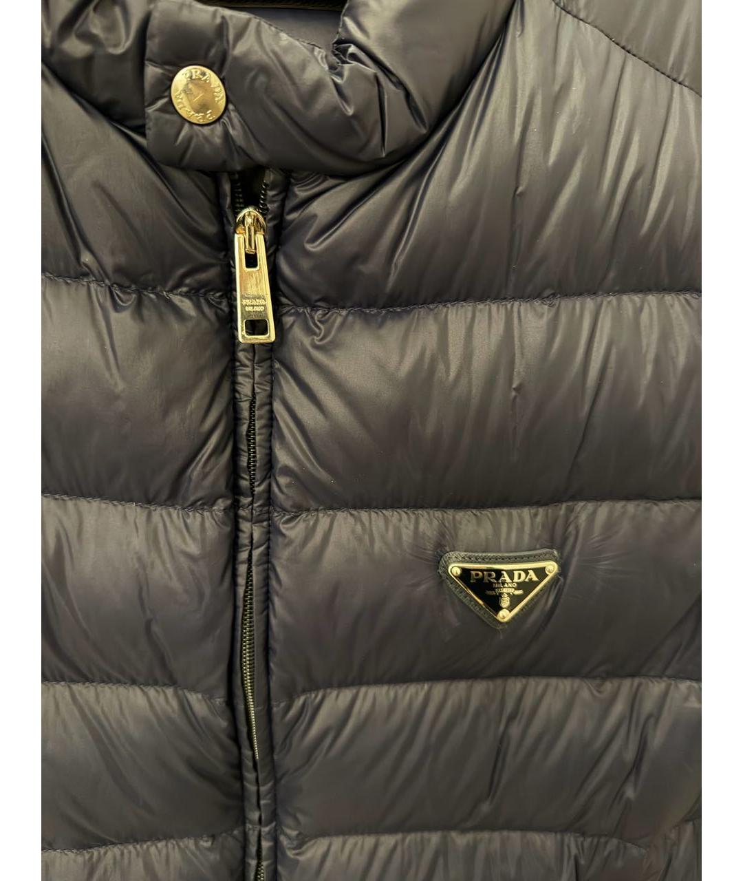 PRADA Темно-синий полиэстеровый жилет, фото 3