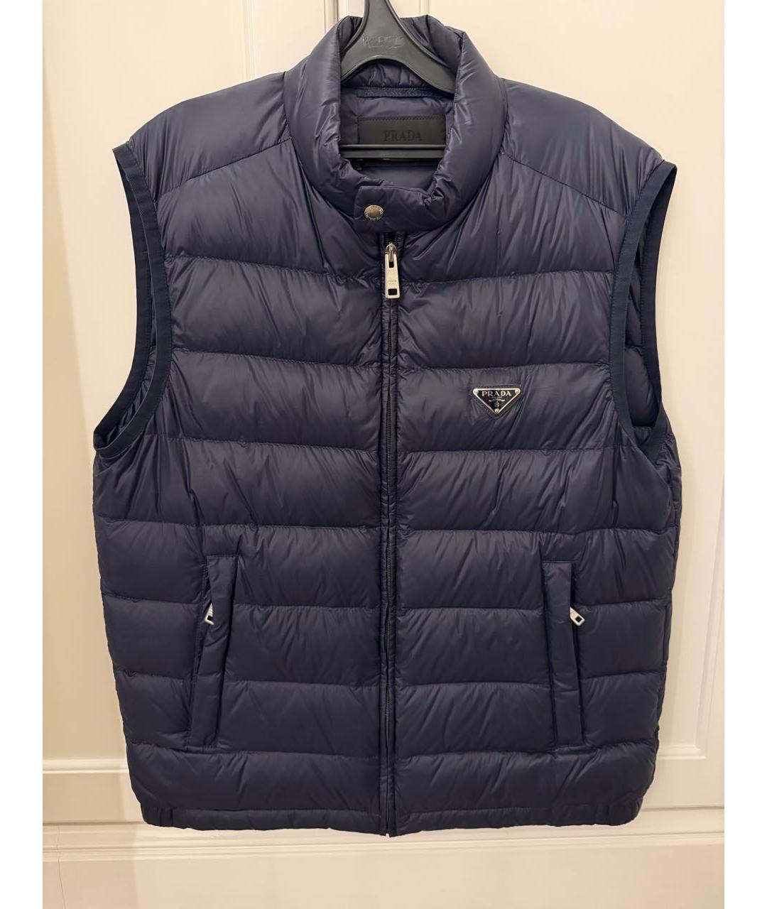 PRADA Темно-синий полиэстеровый жилет, фото 4