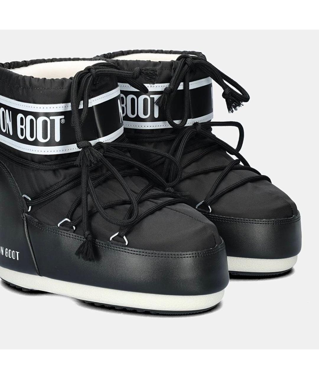 MOON BOOT Черные текстильные сапоги, фото 3