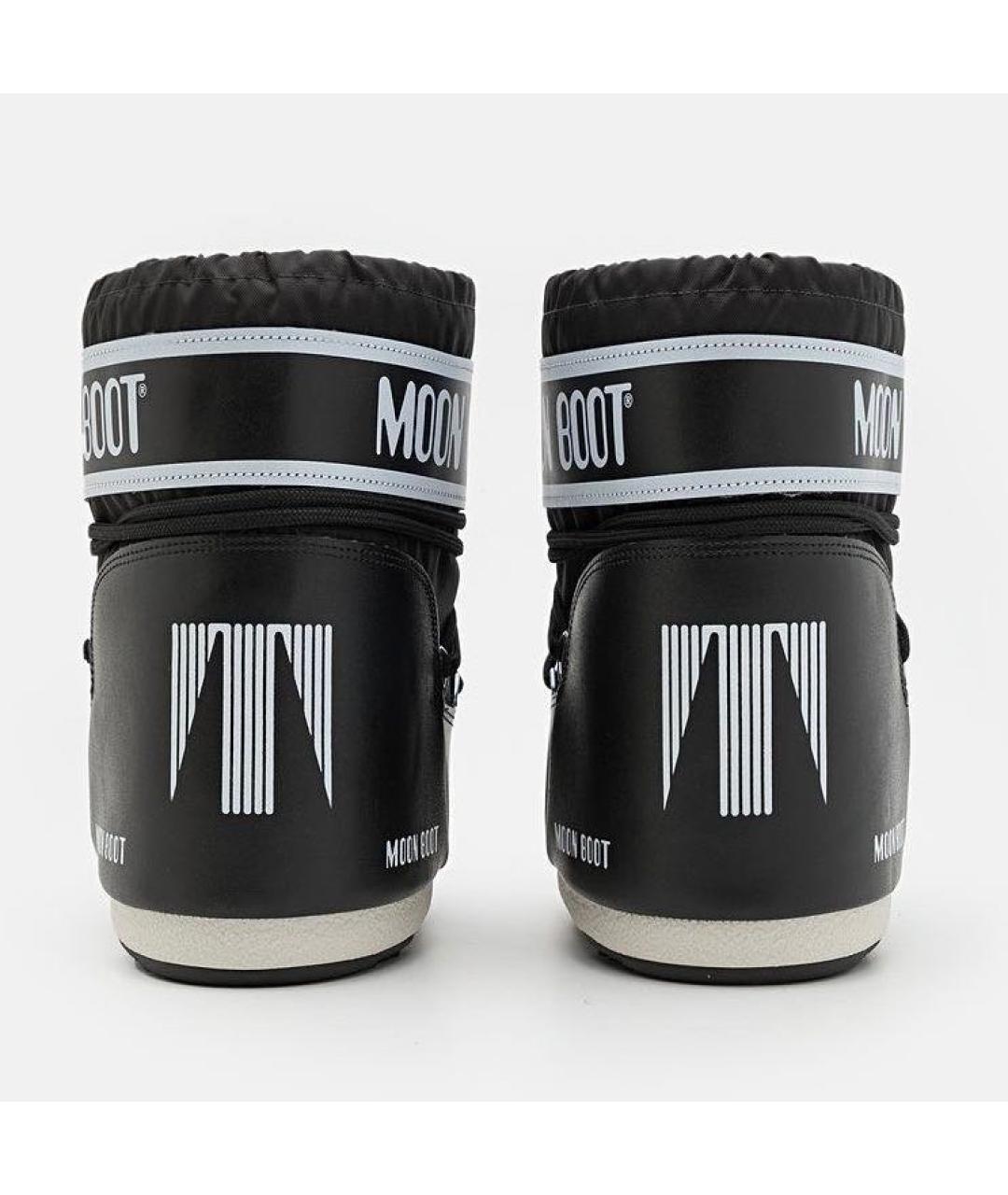 MOON BOOT Черные текстильные сапоги, фото 4