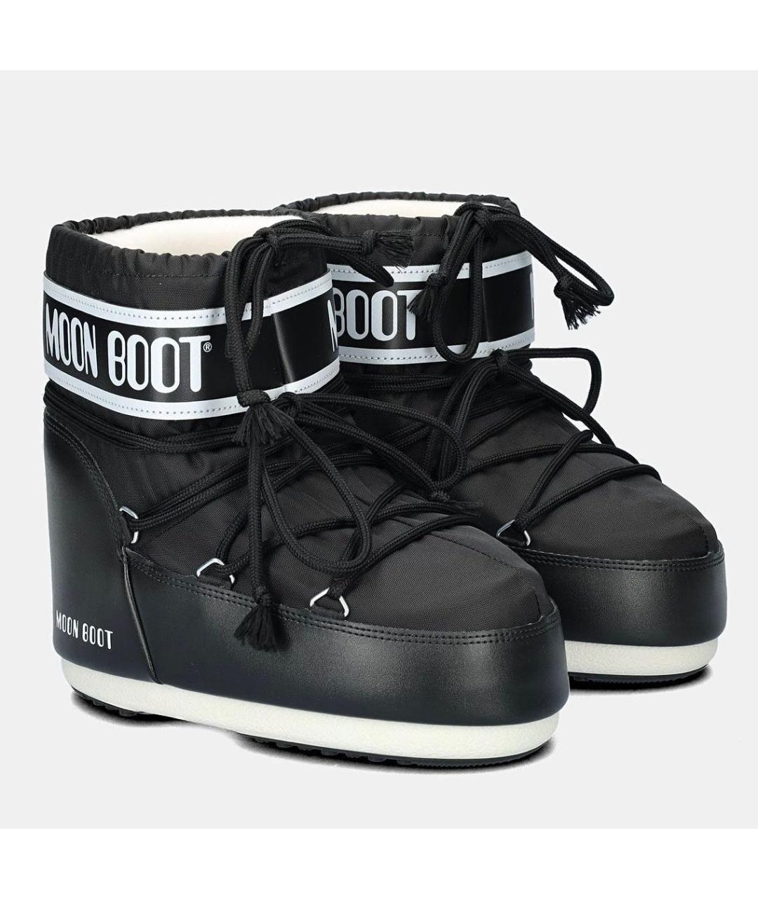 MOON BOOT Черные текстильные сапоги, фото 2