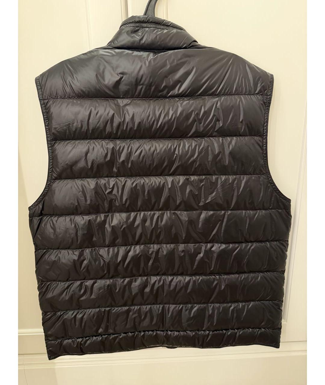 MONCLER Черный полиэстеровый жилет, фото 2